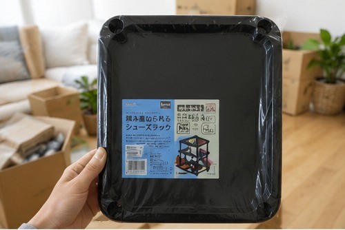 セリア 積み重ねシューズラック レビュー